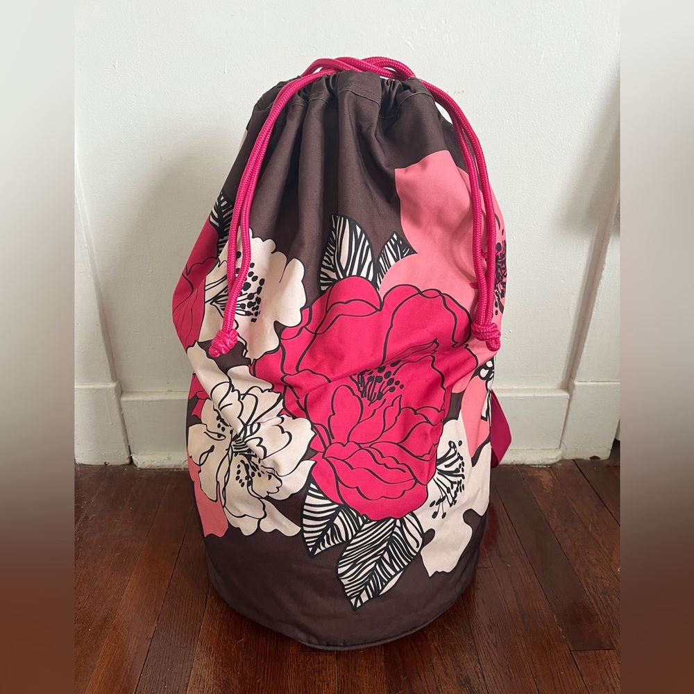 Vera Bradley Mocha Rouge Laundry Bag